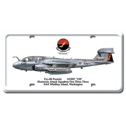 EA-6B PROWLER METAL LICENSE PLATE 12X6