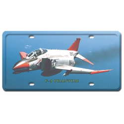 F-4 PHANTOM METAL LICENSE PLATE 12X6