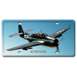 AVENGER METAL LICENSE PLATE 12X6