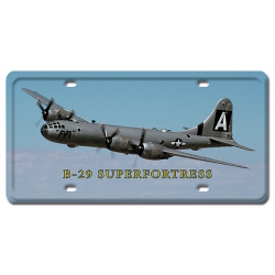 SPR FORTRESS B29 METAL LICENSE PLATE 12X6