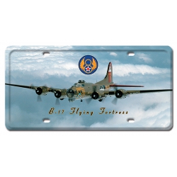 B17 FLYING FORTRESS METAL LICENSE PLATE 12X6