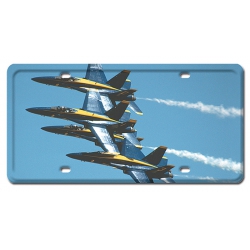 BLUE ANGELS METAL LICENSE PLATE 12X