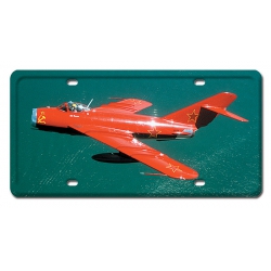 MIG-17 METAL LICENSE PLATE 12X6