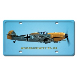 BF-109 MESSERSCHMITT METAL LICENSE PLATE 12X6