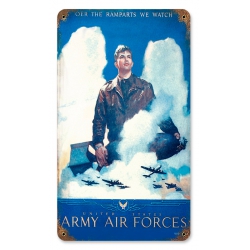 ARMY AIR FORCES METAL SIGN 8X14