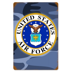 AIR FORCE METAL SIGN 12X18