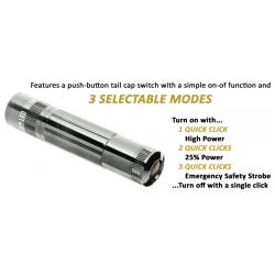 MAGLITE XL50 SILVER LED FLASHLIGHT