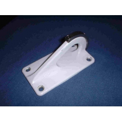 Beech Tail Skid With Small Plate Painted White