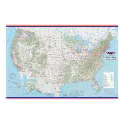 Pilots Laminated Wall Map