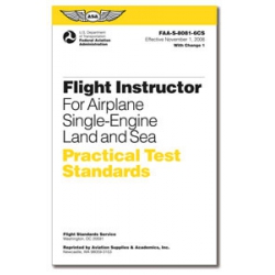 ASA PRACTCAL TEST STANDARDS CFI SINGLE ENGING RATING