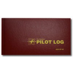 ASA STANDARD PILOT LOG HRDCVR BRGNDY