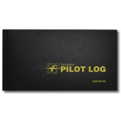 ASA STANDARD PILOT LOG HRDCVR BLACK