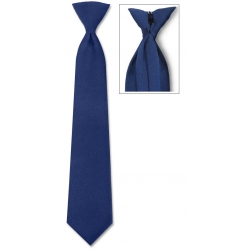 CLIP-ON TIE NAVY LONG