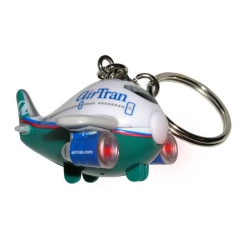 AIRTRAN AIRPLANE KEY CHAIN WITH LIGHTS & SOUND
