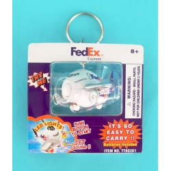 FEDEX EXPRESS AIRPLANE KEY CHAIN WITH LIGHTS & SOU