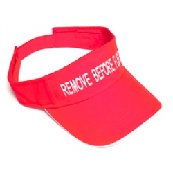 REMOVE BEFORE FLIGHT VISOR