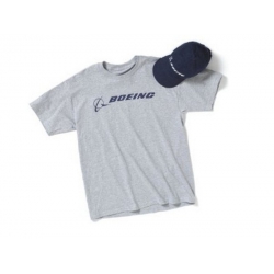 BOEING NAVY HAT AND GRAY TEE SET SML