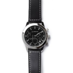 BOEING BLACK DIAL CHRONOGRAPH LEATHER WATCH