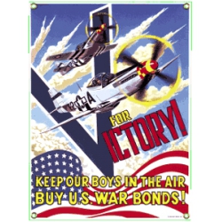 P51 Mustang Porcelain Sign