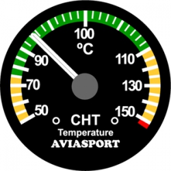 ROTAX 912UL CHT GAUGE 2" 50-150 C