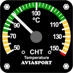 ROTAX 912UL CHT GAUGE 2.25" 50-150 C