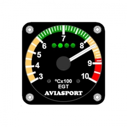 ROTAX 914UL IM-552 EGT GAUGE 2-1/4 300-1000