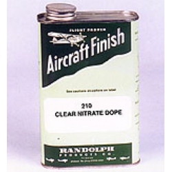 Randolph 210 Tautening Nitrate Dope Clear Gallon from Randolph Aircraft Products