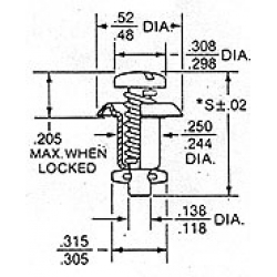 CAMLOC FASTENERS 2600-1 STUDS