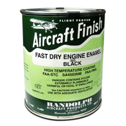 RANDOLPH ENGINE ENAMEL 303 BLACK QUART from Randolph Aircraft Products