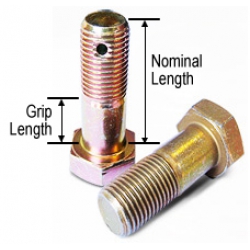 AN5C-4 SS DRILLED BOLT