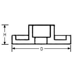 ALUMINUM WELDING FLANGE AN867-1