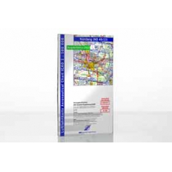ICAO Chart Nürnberg 2012, folded, laminated from DFS Deutsche Flugsicherung GmbH