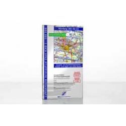 ICAO Chart Nürnberg 2012, folded, laminated + night routes from DFS Deutsche Flugsicherung GmbH