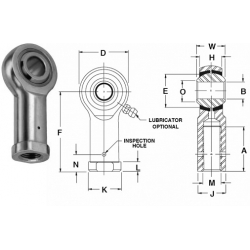 ROD END BEARING HM-4FG