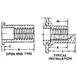 NAS1329A3K80 RIVET NUT