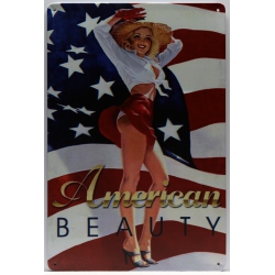PINUP GIRL VINTAGE METAL SIGN 20x30 cm