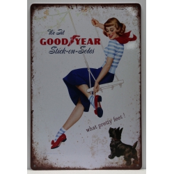 PINUP GIRL VINTAGE METAL SIGN 20x30 cm