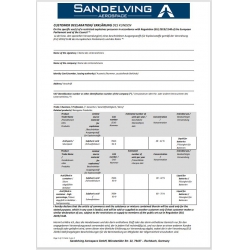 ACID DECLARATION FORM FOR TELEDYNE BATTERIES