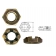 MS17826-6 Castellated Nylon Inserted Hex Nut