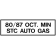 "80/87 OCT MIN STC AUTO GAS"