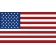AMERICAN FLAG DECAL STRAIGHT 4" LEFT