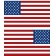 AMERICAN FLAG DECAL STRAIGHT 4" HEIGHT