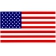 AMERICAN FLAG DECAL STRAIGHT 6" LEFT