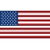 AMERICAN FLAG DECAL STRAIGHT 10" LEFT