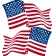 AMERICAN FLAG DECAL WAVY 4" HEIGHT