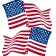 AMERICAN FLAG DECAL WAVY 6"