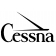 CESSNA WITH WING PLACARD BLACK