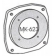 3-1/8 TO 2-1/4 RAISED INSTRUMENT REDUCER PLATE MK-623