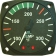 UMA 2-1/4" OIL TEMP GAUGE 100F - 300F TSO