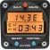 DAVTRON MODEL 803-5V DIGITAL CLOCK 5V LIGHTING VOLTMETER OAT F & C TEMP. PROBE INCLUDED